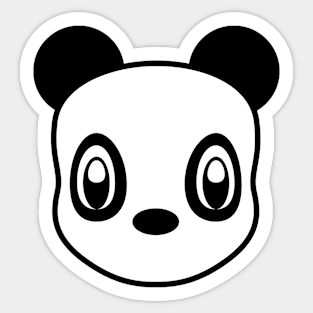 Super Cute Panda Face Sticker